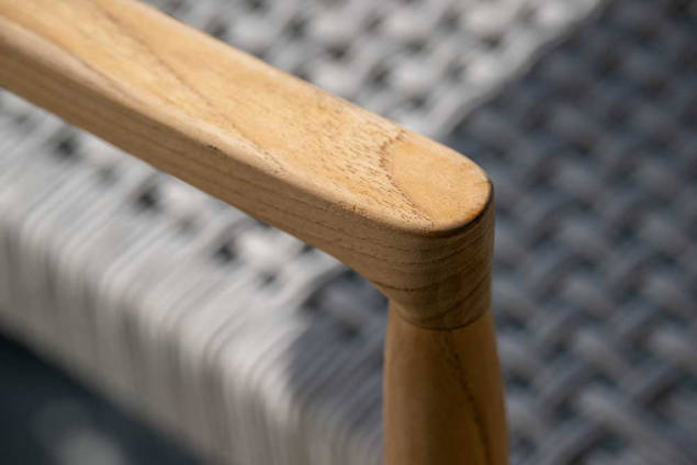 Matera Gartentisch Set Beton/Holz 3