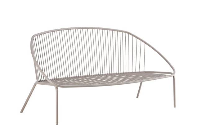 Como Banc lounge 2.5 places acier 1