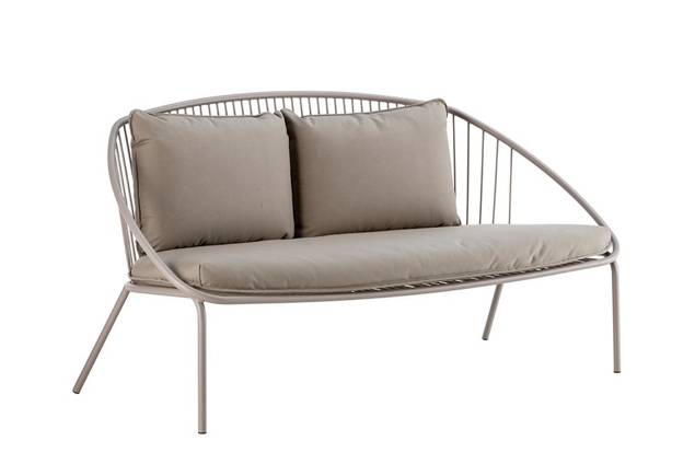 Como Banc lounge 2.5 places acier 11
