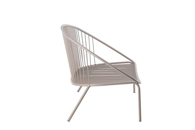 Como Banc lounge 2.5 places acier 2