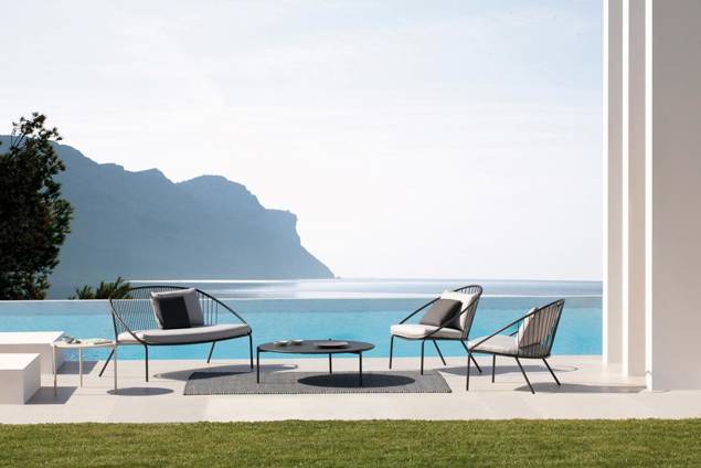 Como Fauteuil lounge acier 12