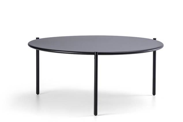 Como Table de salon acier Ø 90 cm