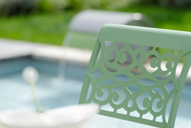 Cordoba Gartenstuhl stapelbar Stahl 1