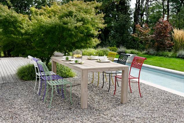 Cordoba Gartenstuhl stapelbar Stahl 5