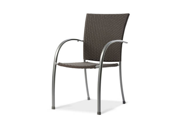 Curve Chaise de jardin empilable aluminium