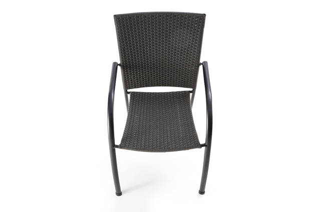 Curve Chaise de jardin empilable aluminium 4