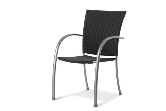 Curve Chaise de jardin empilable aluminium