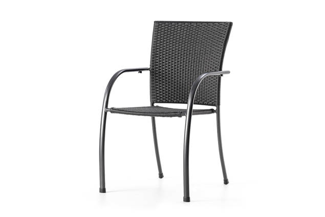 Curve Chaise de jardin empilable aluminium