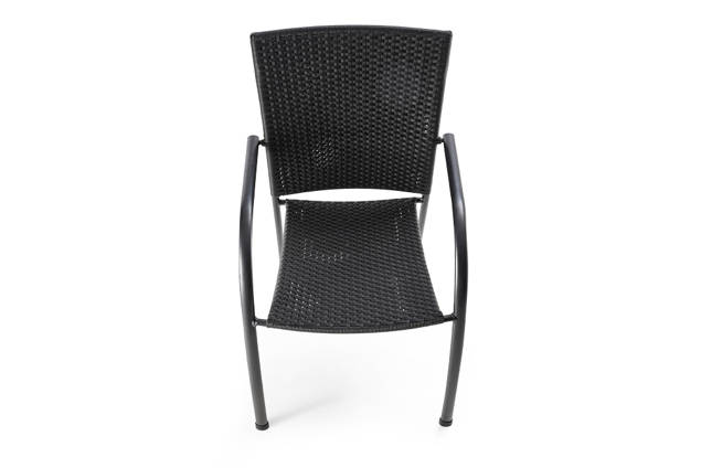 Curve Chaise de jardin empilable aluminium 4