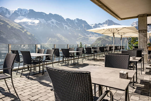 Curve Chaise de jardin empilable aluminium 5