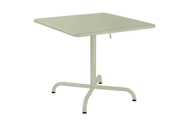 Davos Loungetisch klappbar Stahl 70x70 cm