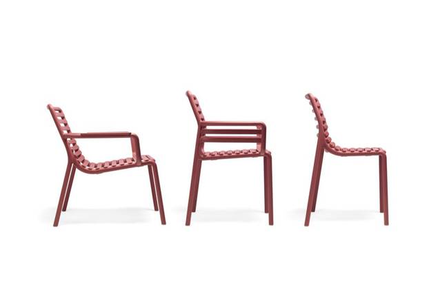 Doga Fauteuil d'extérieur empilable synthétique 3