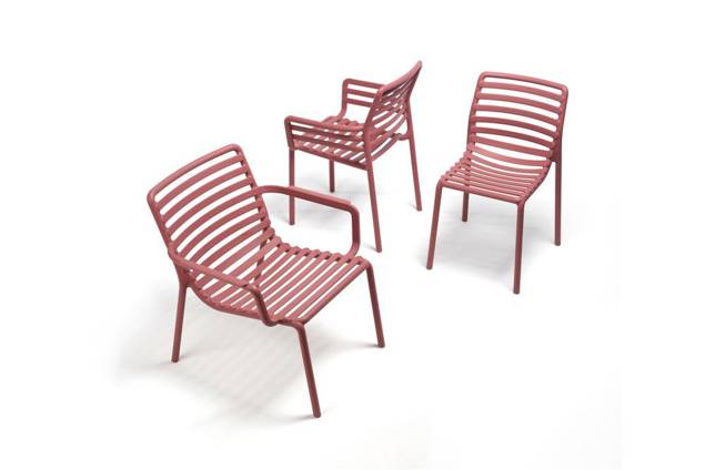 Doga Fauteuil d'extérieur empilable synthétique 4