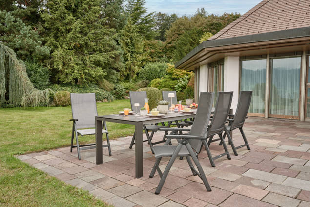Friesland II Gartenstuhl Hochlehner Aluminium 3