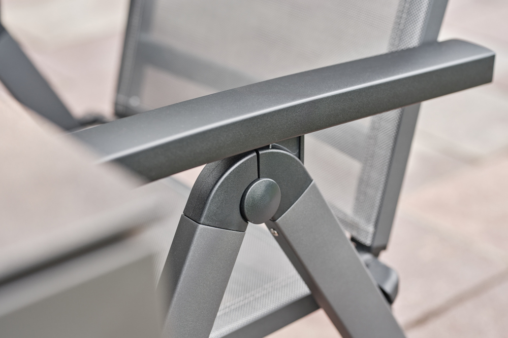 Gartenstuhl Hochlehner Aluminium FRIESLAND II Hunn Gartenmöbel