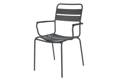 Glarus Chaise de jardin empilable acier
