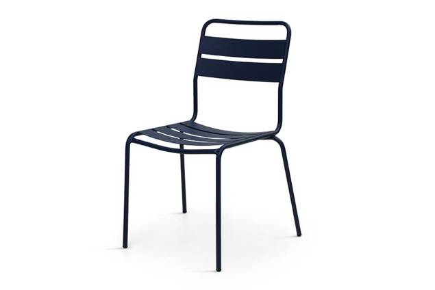Glarus Chaise de jardin empilable acier