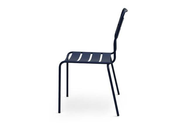 Glarus Chaise de jardin empilable acier 1