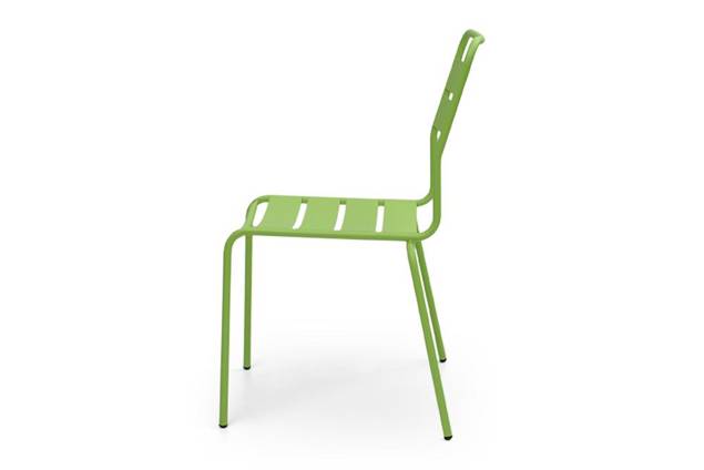Glarus Chaise de jardin empilable acier 1