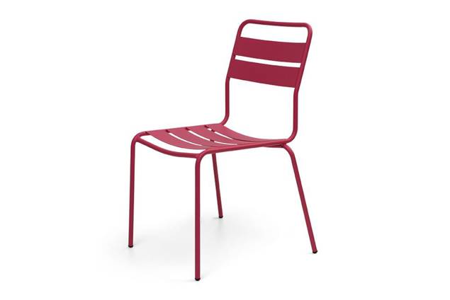 Glarus Chaise de jardin empilable acier