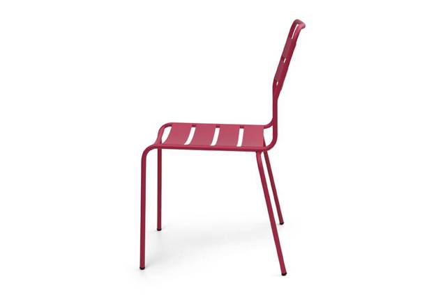 Glarus Chaise de jardin empilable acier 1