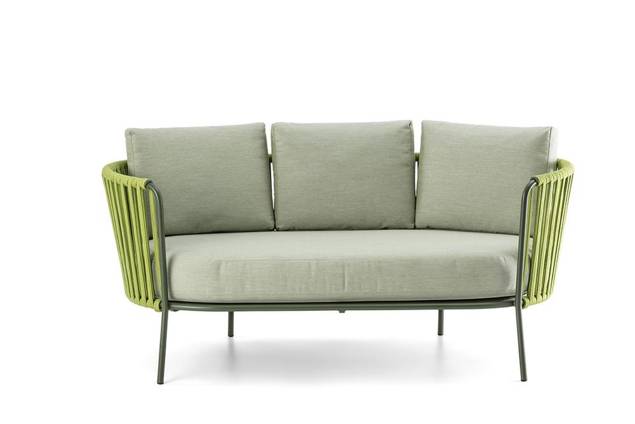 Granada 2.5er Loungebank Stahl 1