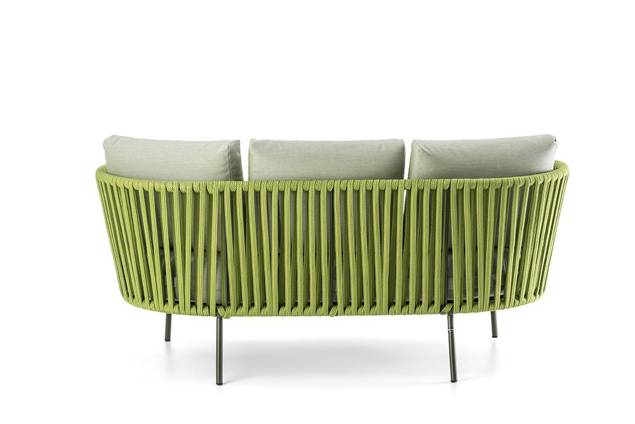 Granada 2.5er Loungebank Stahl 3