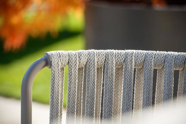 Granada Banc lounge 3 places acier 2