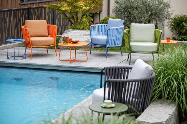 Granada Fauteuil lounge acier 6