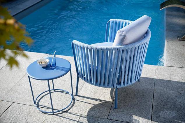 Granada Fauteuil lounge acier 8