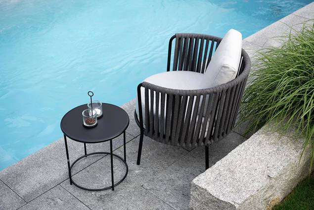 Granada Fauetuil lounge acier 7