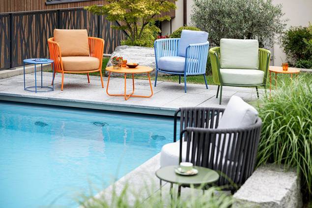 Granada Ensemble lounge de jardin acier 9