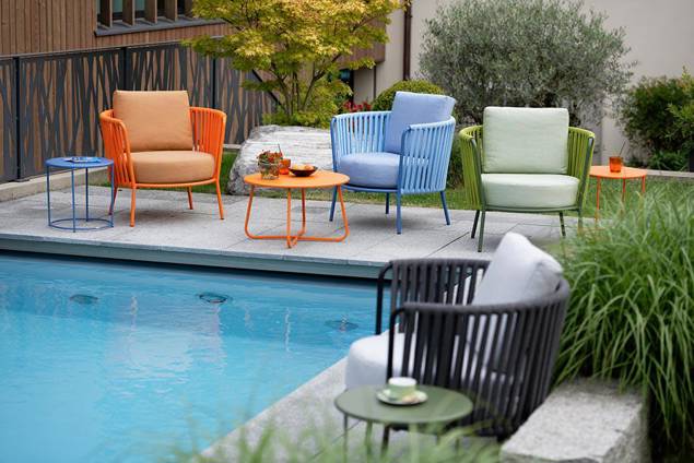 Granada Loungetisch Stahl Ø 43 cm 3