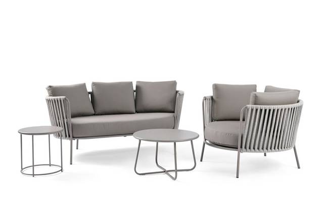 Granada Table de salon acier Ø 43 cm 1