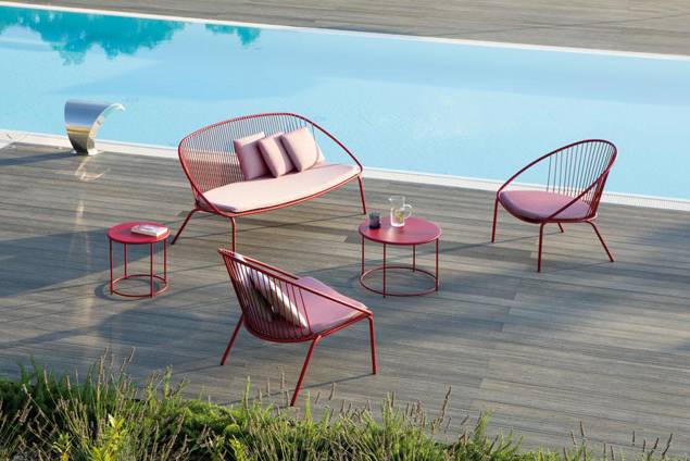 Granada Loungetisch Stahl Ø 60 cm 2