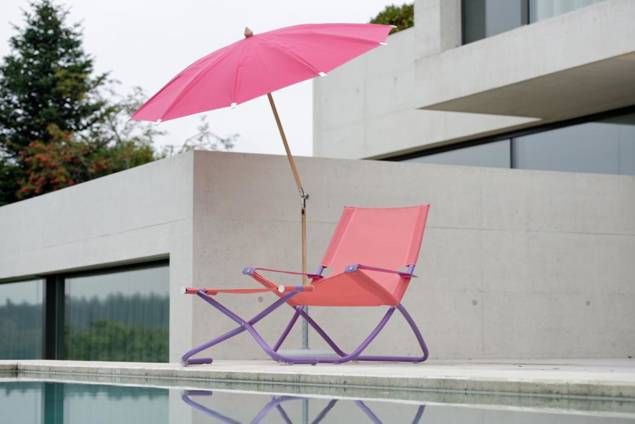 Hawaii Gartenhocker klappbar Aluminium 2