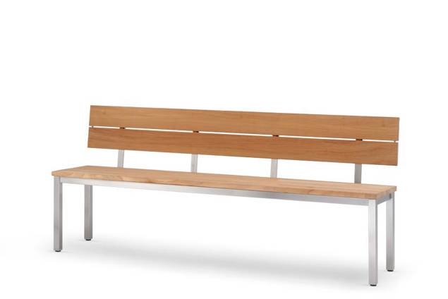 Island Banc de jardin Plateau d'assise bois 1