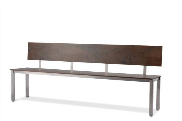 Island Banc de jardin acier inoxydable 1