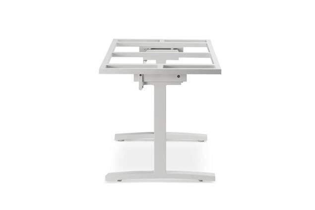 Island Table de jardin aluminium, avec roulettes 140x80 cm 4