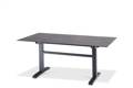 Island Table de jardin aluminium, avec roulettes
