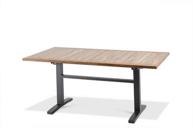 Island Table de jardin aluminium, avec roulettes 200x100 cm 2