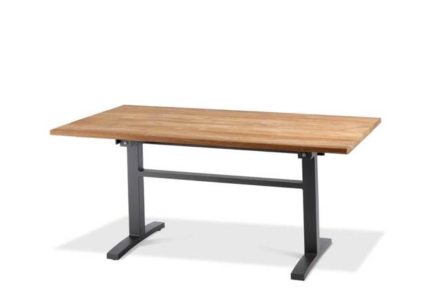 Island Table de jardin aluminium, avec roulettes 200x100 cm 3