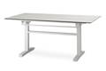 Island Table de jardin aluminium, avec roulettes