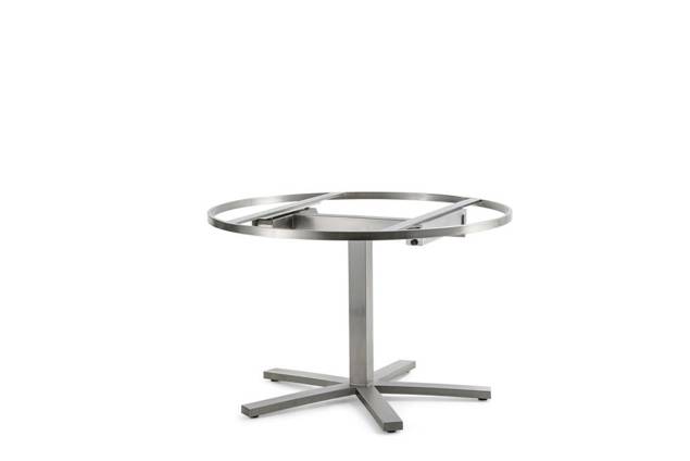 Island Table de jardin acier inoxydable Ø 130 cm 2