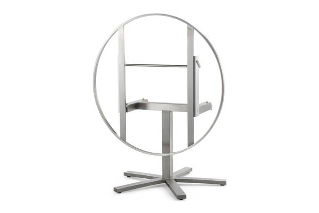 Island Table de jardin acier inoxydable Ø 130 cm 3