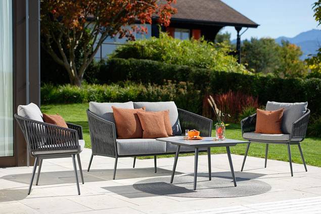 Kapstadt 2er Loungebank Aluminium 6