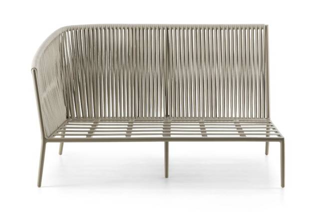 Kapstadt 2er Loungebank rechts Aluminium 3