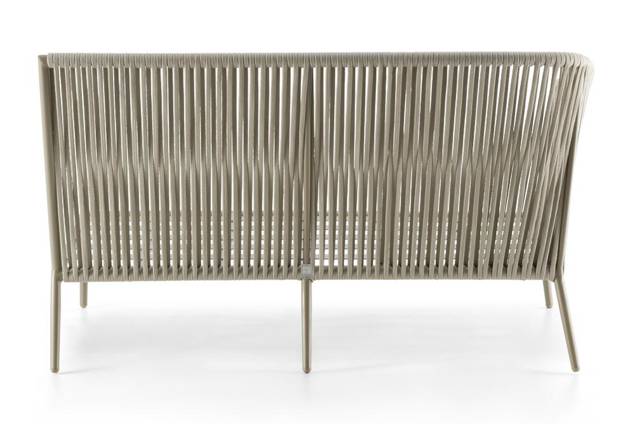 Kapstadt 2er Loungebank rechts Aluminium 4