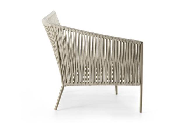 Kapstadt 2er Loungebank rechts Aluminium 5