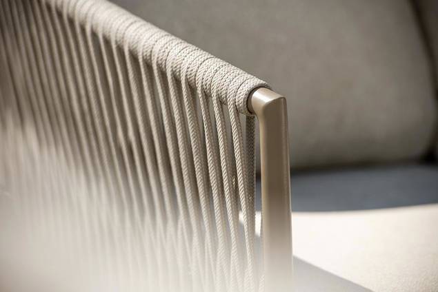 Kapstadt 2er Loungebank rechts Aluminium 7